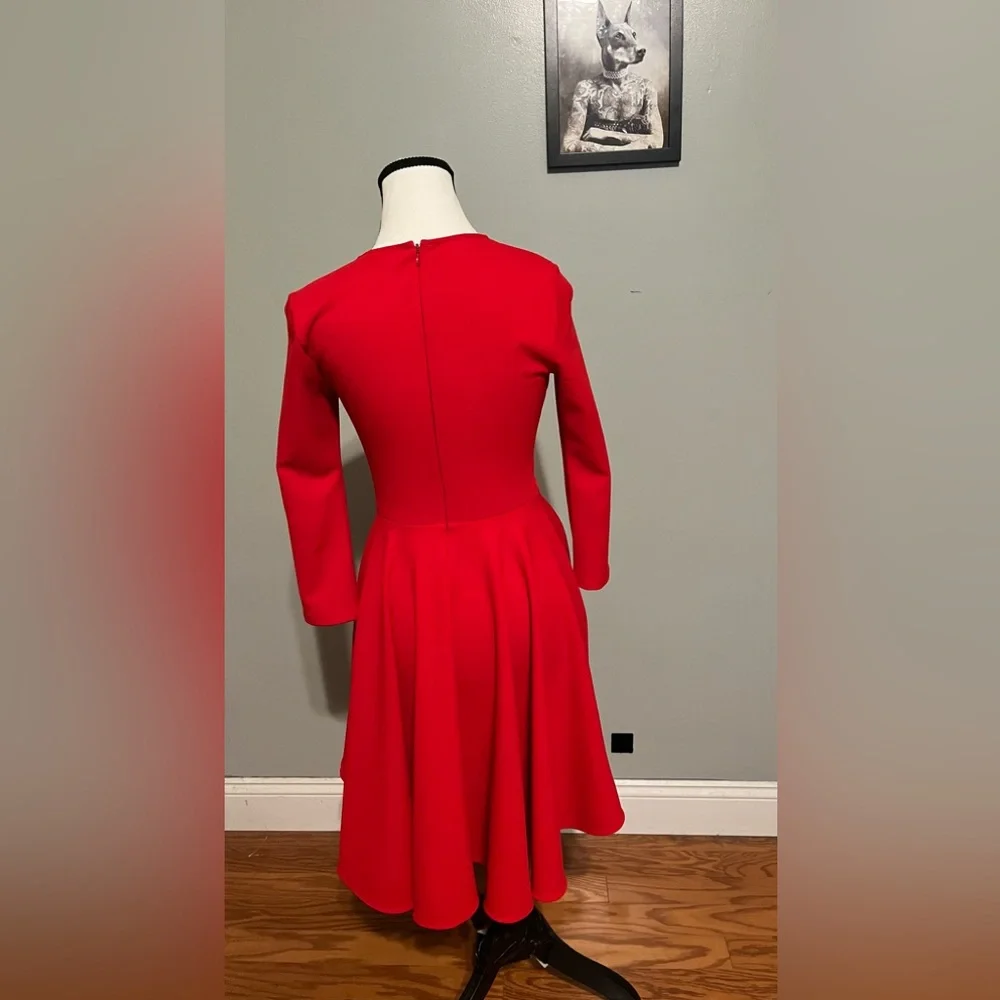 Red Express long sleeve dress - Picture 3 of 6